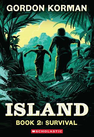 Book cover number 1 for Island Book 2 : Survival written by Gordon Korman published by Scholastic