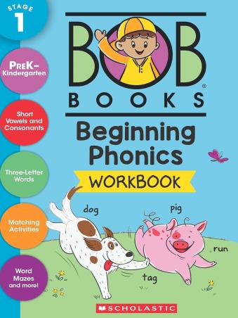 Book cover number 1 for Bob Books : Beginning Phonics Workbook written by NA published by Scholastic
