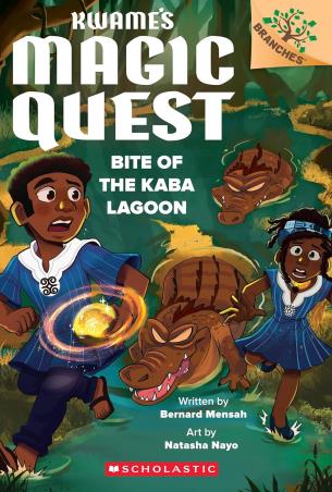Book cover number 1 for Kwame's Magic Quest 3 : Bite Of The Kaba Lagoon written by Bernard Mensah published by Scholastic