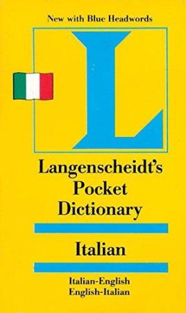 Book cover number 1 for Langenscheidt Pocket Dictionary Italian written by NA published by Goyal Publishers & Distributors Pvt. Ltd.