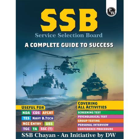 Book cover number 1 for SSB A Complete Guide To Success written by NA published by Physicswallah Private Limited