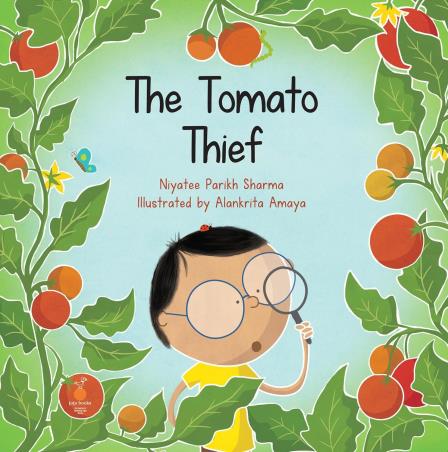Book cover number 1 for The Tomato Thief written by Niyatee Parikh Sharma published by Tota books