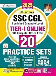Book cover number 1 for SSC CGL Tier 1 Online Computer Based Exam 20 Practice Sets (2025) written by NA published by Kiran Institute Of Career Excellence Pvt. Ltd.