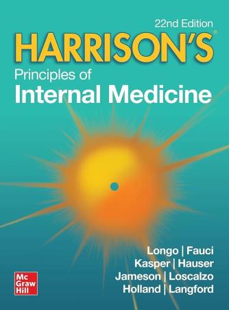 Book cover number 1 for Harrison’s Principles of Internal Medicine - Volume 1 And Volume 2 written by Longo, Fauci, Kasper, Hauser, Jameson, loscalzo, Holland, Langford published by McGraw Hill Education Private Limited