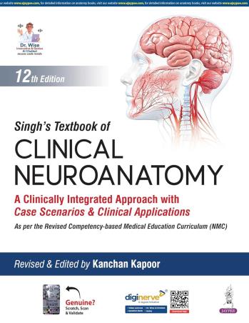 Book cover number 1 for Singh's Textbook Of Clinical Neuroanatomy written by Kanchan Kapoor published by Jaypee Brothers Medical Publishers (P) Ltd.