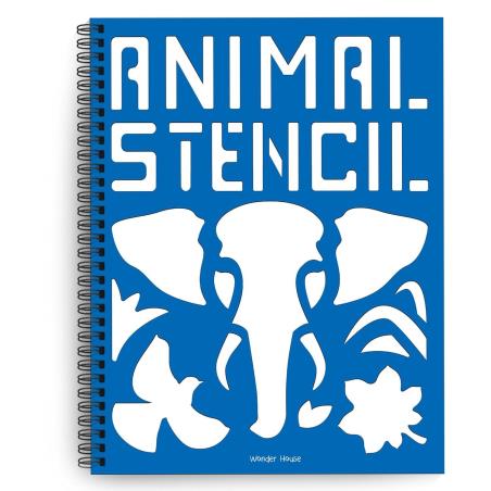 Book cover number 1 for Stencil Book : Animals written by NA published by Wonder House