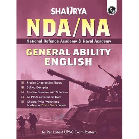 Book cover number 1 for Shaurya NDA / NA General Ability English (2024 Edition) written by NA published by Physicswallah Private Limited