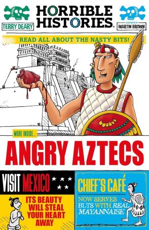 Book cover number 1 for Angry Aztecs written by Terry Deary published by Scholastic