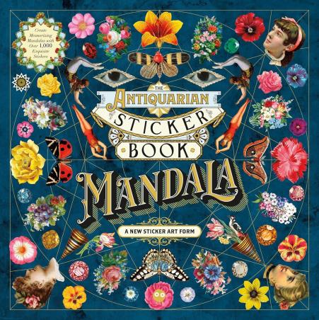 Book cover number 1 for Antiquarian Sticker Book : Mandala written by NA published by Odd Dot
