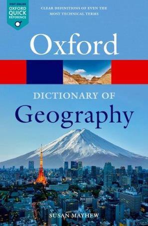 Book cover number 1 for Oxford Dictionary Of Geography written by Susan Mayhew published by Oxford University Press