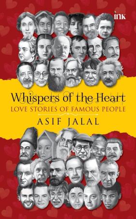 Book cover number 1 for Whispers Of The Heart : Love Stories Of Famous People written by Asif Jalal published by Bluone Ink