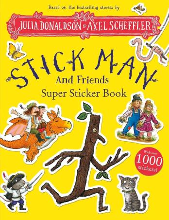 Book cover number 1 for Stick Man And Friends Super Sticker Book written by Julia Donaldson published by Alison Green Books
