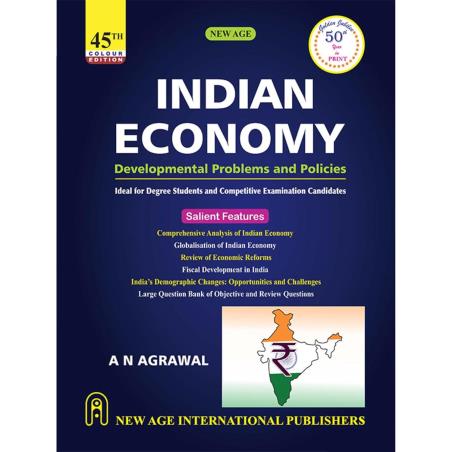 Book cover number 1 for Indian Economy : Developmental Problems And Policies written by A. N. Agrawal published by New Age International (P) Limited, Publishers