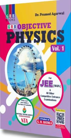 Book cover number 1 for GRB Objective Physics Volume 1 JEE (Main) written by NA published by G. R. Bathla & Sons