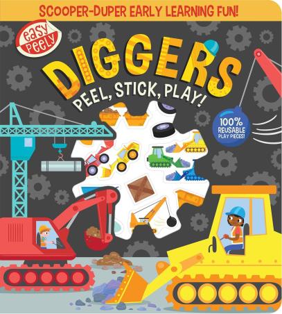 Book cover number 1 for Easy Peely Diggers - Peel, Stick, Play! written by Holly Hall published by Imagine That Publishing Ltd