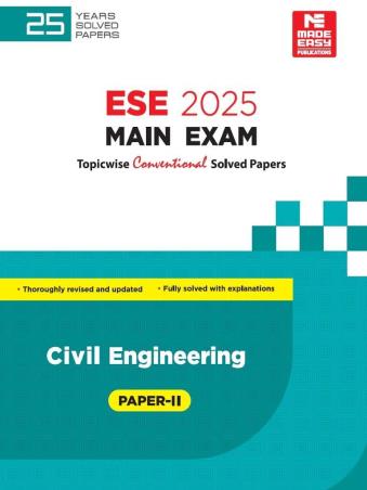Book cover number 1 for ESE 2025 Mains Exam Civil Engineering Paper-2 written by NA published by Made Easy Publications