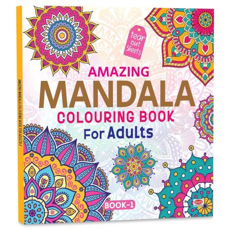 Book cover number 1 for Amazing Mandala Coloring Book For Adults : Book 1 written by NA published by Shanti Publications