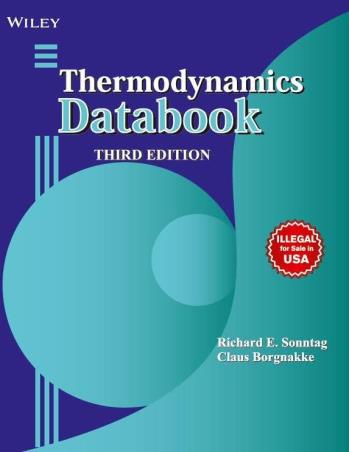 Book cover number 1 for Thermodynamics Databook written by Claus Borgnakke, Richard E. Sonntag published by Wiley India Pvt. Ltd.
