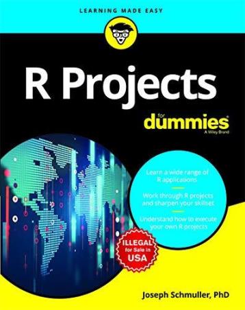 Book cover number 1 for R Projects For Dummies written by Joseph Schmuller published by Wiley India Pvt. Ltd.