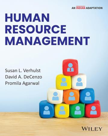 Book cover number 1 for Human Resource Management written by David A. DeCenzo, Susan L. Verhulst, Promila Agarwal published by Wiley India Pvt. Ltd.