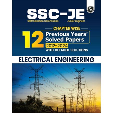 Book cover number 1 for SSC-JE Electrical Engineering Chapterwise 12 Previous Years' Solved Papers (2012-2024) written by NA published by Physicswallah Private Limited