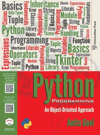 Book cover number 1 for Python Programming : An Object-Oriented Approach written by Anita Goel published by Universities Press