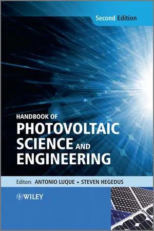 Book cover number 1 for Handbook Of Photovoltaic Science And Engineering written by Antonio Luque, Steven Hegedus published by Wiley