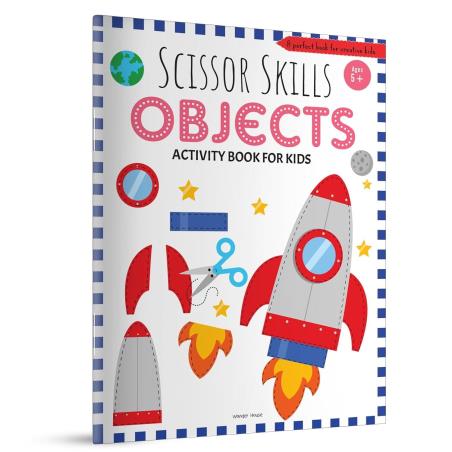 Book cover number 1 for Scissor Skills : Objects (Activity Book For Kids) written by NA published by Wonder House