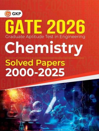 Book cover number 1 for GATE 2026 Chemistry Solved Papers (2000-2025) written by NA published by G. K. Publications (P) Ltd.