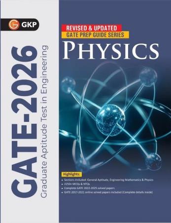 Book cover number 1 for GATE 2026 Physics written by NA published by G. K. Publications (P) Ltd.