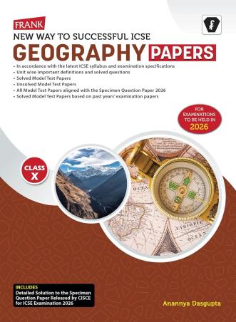 Book cover number 1 for Frank New Way To Successful ICSE Geography Papers Class 10 (2026) written by NA published by Franksons