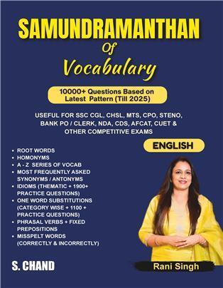 Book cover number 1 for Samundramanthan Of Vocabulary (Till 2025) English written by Rani Singh published by S. Chand Publishing