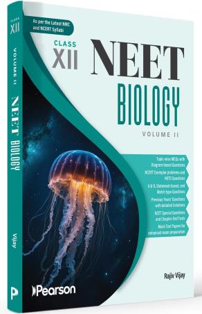 Book cover number 1 for NEET Biology Volume 2 Class 12 written by Rajiv Vijay published by Pearson Education