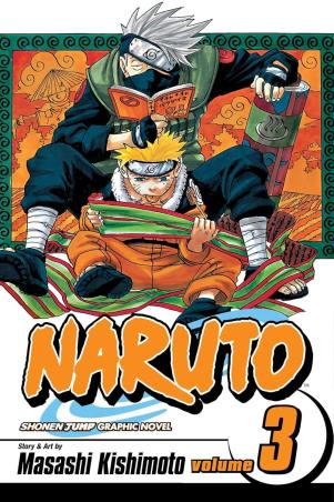 Book cover number 1 for Naruto Volume 3 written by Masashi Kishimoto published by Simon & Schuster