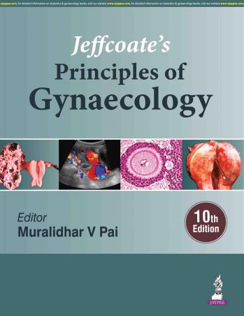 Book cover number 1 for Jeffcoate’s Principles Of Gynaecology written by Muralidhar V. Pai published by Jaypee Brothers Medical Publishers (P) Ltd.