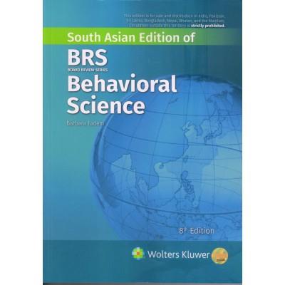 Book cover number 1 for BRS Behavioral Science (South Asian Edition) written by Barbara Fadem published by Wolters Kluwer