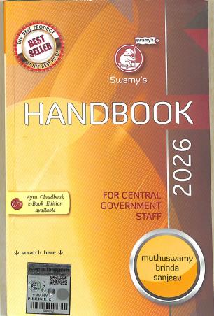 Book cover number 1 for Swamy's Handbook 2026 (For Government Staff) written by NA published by Swamy Publishers (P) Limited