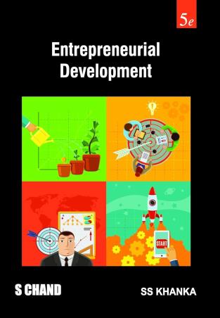 Book cover number 1 for Entrepreneurial Development written by S. S. Khanka published by S. Chand Publishing