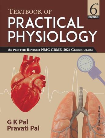 Book cover number 1 for Textbook Of Practical Physiology written by G. K. Pal, Pravati Pal published by Universities Press