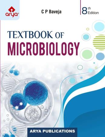 Book cover number 1 for Textbook Of Microbiology written by C. P. Baveja published by Arya Publications