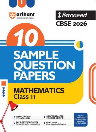 Book cover number 1 for I-Succeed 10 Sample Question Papers Mathematics Class 11 (CBSE 2026) written by NA published by Arihant Prakashan