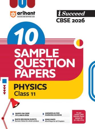 Book cover number 1 for I-Succeed 10 Sample Question Papers Physics Class 11 (CBSE 2026) written by NA published by Arihant Prakashan