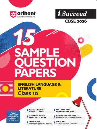 Book cover number 1 for I Succeed 15 Sample Question Papers English Language & Literature Class 10 (CBSE 2026) written by Ravi Shashank, Jaanvi Jaiswal published by Arihant Prakashan