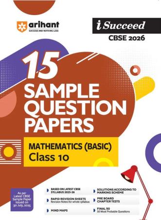 Book cover number 1 for I Succeed 15 Sample Question Papers Mathematics (Basic) Class 10 (CBSE 2026) written by Astha Singhal, Mandvi Agarwal published by Arihant Prakashan