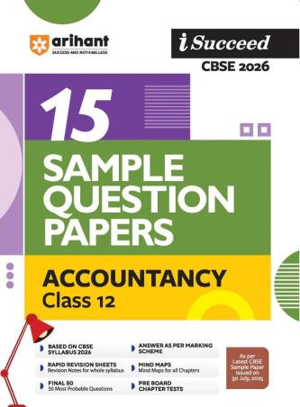 Book cover number 1 for I Succeed 15 Sample Question Papers Accountancy Class 12 (CBSE 2026) written by Sarvesh Mittal, Anshul Shrama published by Arihant Prakashan