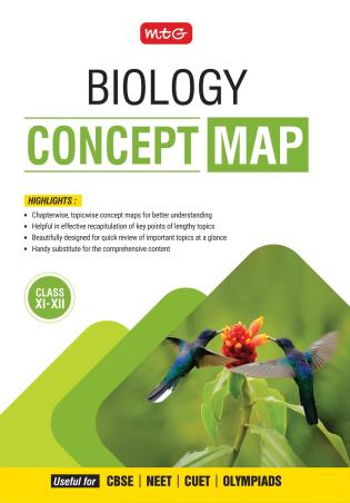 Book cover number 1 for Biology Concept Map (Class 11 - 12) written by NA published by MTG Learning Media (P) Ltd.