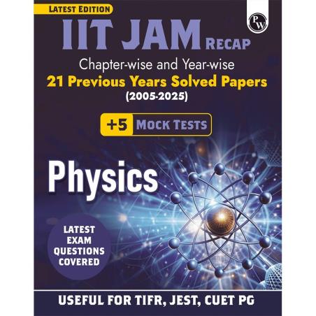 Book cover number 1 for IIT JAM Recap Chapter Wise And Year Wise 21 Previous Years Solved Papers (2005-2025) Physics written by NA published by Physicswallah Private Limited