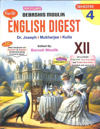 Book cover number 1 for Prantik English Digest Class 12 Semester 4 written by Ranjan Mukherjee, K. Joseph published by Prantik Prakashani