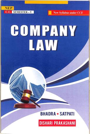 Book cover number 1 for Company Law C.U. (Semester-5) NEP written by Bhadra, Satpati published by Dishari Prakashani