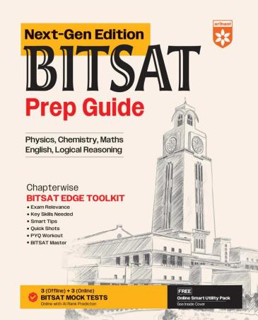 Book cover number 1 for BITSAT Prep Guide (Next-Gen Edition) written by NA published by Arihant Prakashan
